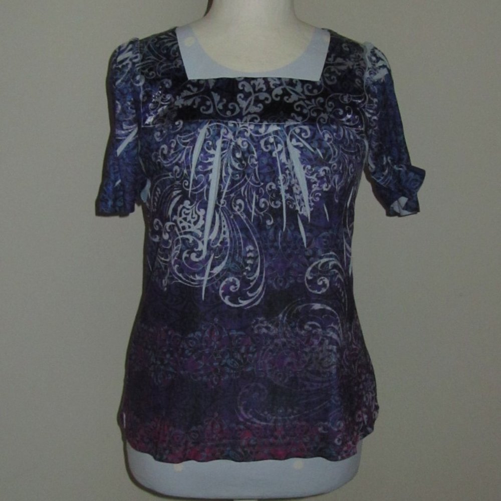 👀 👀 👀 Women's Petite Small Colorful Top by Style & Co. NWT-$42.00.